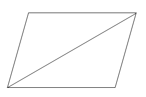 Area of a triangle formula parallelogram